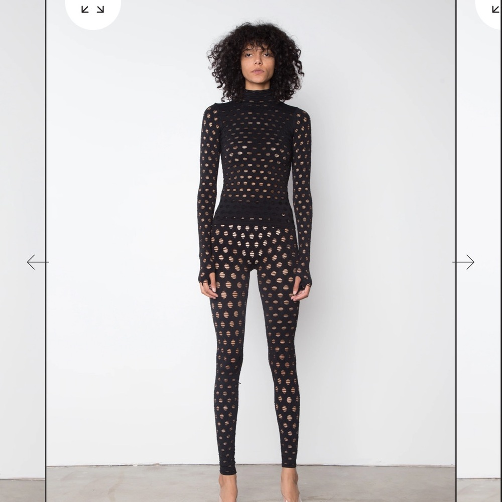 Maisie Wilen PERFORATED TURTLENECK Top